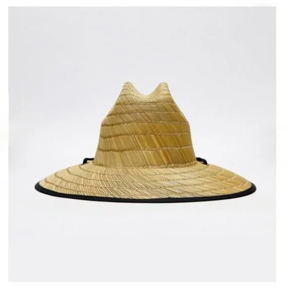 NWT Women Men CLASSIC Lifeguard Hat Straw Beach Wide Brim Sun hat Outdoo… - Picture 6 of 8